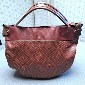 Liz & Co Purse Half Moon Bag Satchel Rosewood Vegan Leather Handbag boho hippie